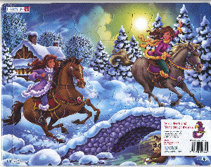 Jig-So ar Wib Drwy'r Eira/Riding Through the Snow
