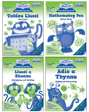 Help gyda Gwaith Cartref - Pecyn Rhifedd CA2 / Help with Homework - Numeracy Pack KS2