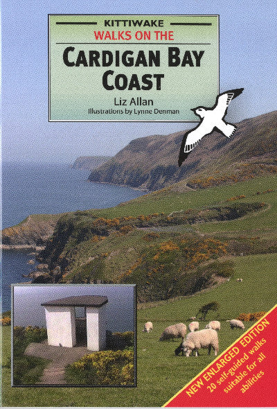 Clawr llyfr / Book cover: Walks on the Cardigan Bay Coast