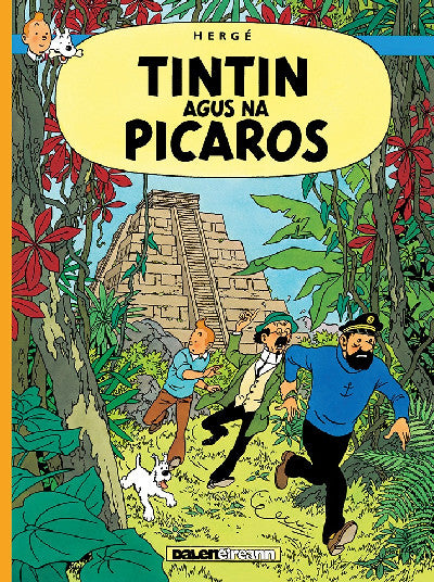 Clawr llyfr / Book cover: Tintin Agus Na Picaros