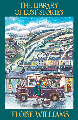 Clawr y llyfr: The Library of Lost Stories / Book cover: The Library of Lost Stories