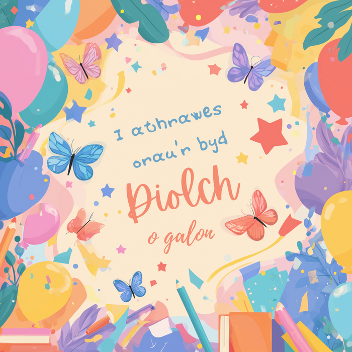 Diolch Athrawes | Cardiau.Cymru