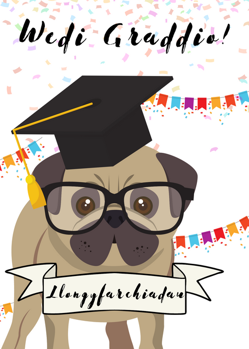 Cerdyn Graddio | Cardiau.Cymru - Siop Y Pentan