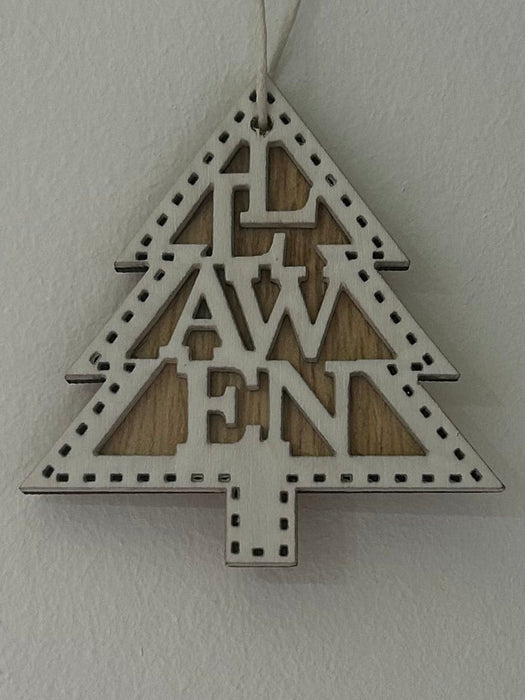 Addurn Nadolig 'Llawen' | Cardiau.Cymru - Siop Y Pentan
