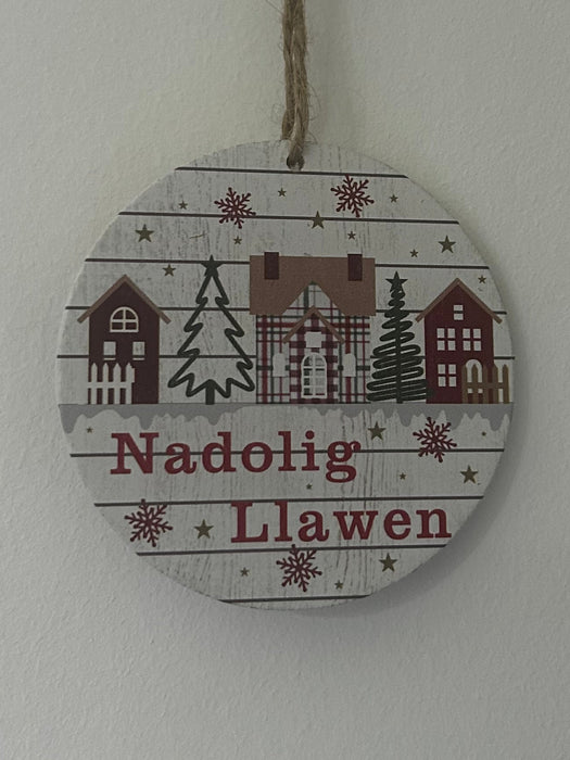 Addurn Coeden 'Nadolig Llawen' | Cardiau.Cymru - Siop Y Pentan