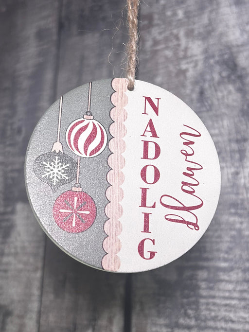 Addurn Coeden 'Nadolig Llawen' | Cardiau.Cymru - Siop Y Pentan