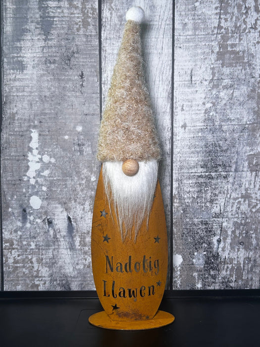 Addurn corach metal 'Nadolig Llawen' | Cardiau.Cymru - Siop Y Pentan
