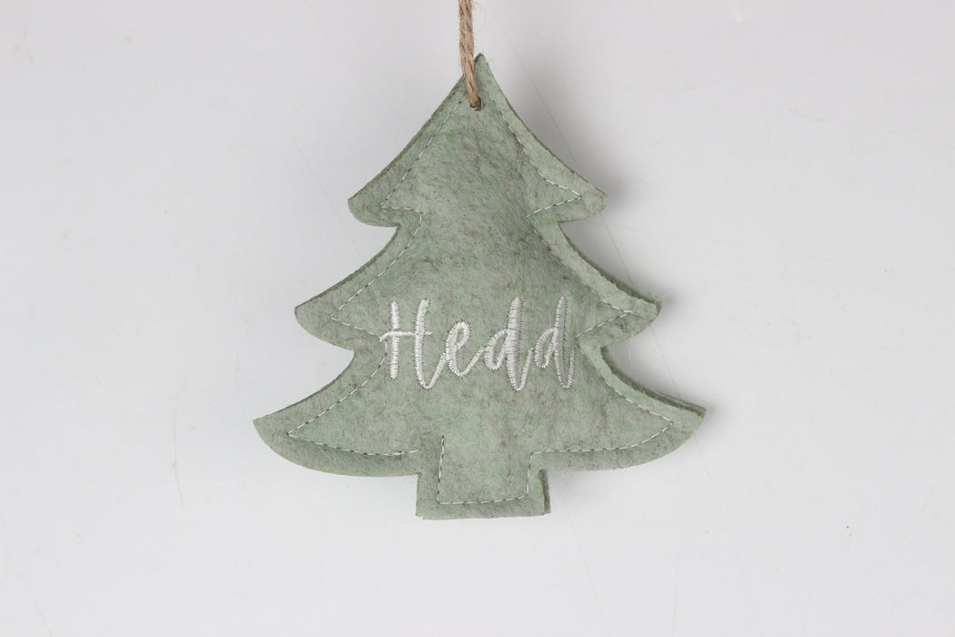 Addurn Nadolig Llawen 'Hedd' | Cardiau.Cymru