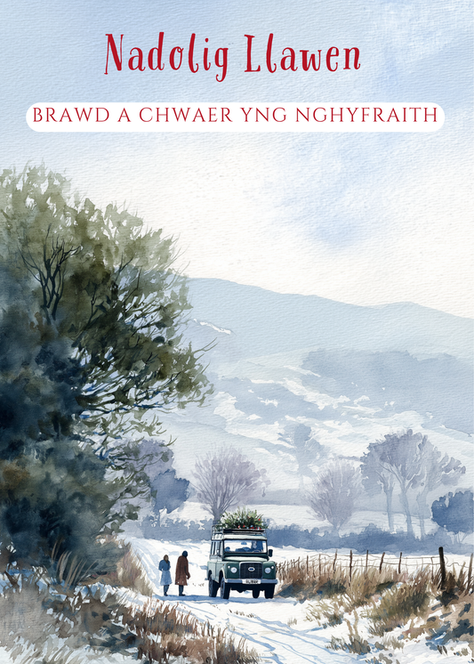 Nadolig Llawen Brawd a Chwaer yng nghyfraith | Cardiau.Cymru