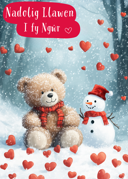 Nadolig Llawen Gŵr | Cardiau.Cymru