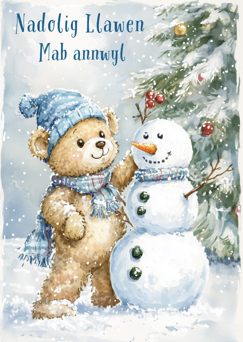 Nadolig Llawen Mab | Cardiau.Cymru