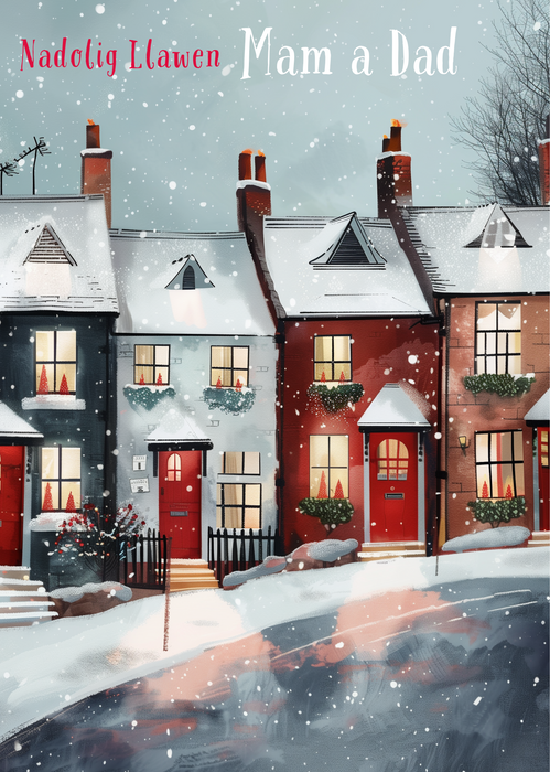 Nadolig Llawen Mam a Dad | Cardiau.Cymru