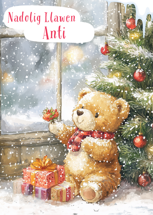 Nadolig Llawen Anti | Cardiau.Cymru