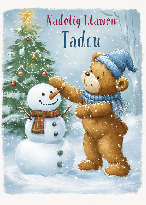Nadolig Llawen Tadcu | Cardiau.Cymru