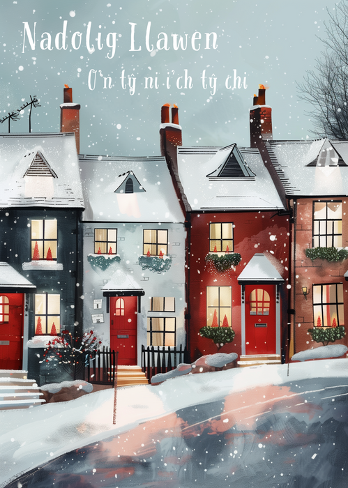 Nadolig Llawen O'n Ty Ni i Ty Chi | Cardiau.Cymru