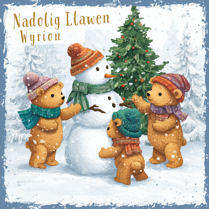 Nadolig Llawen Wyrion | Cardiau.Cymru