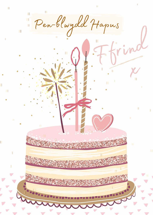 Pen-blwydd Hapus Ffrind | Cardiau.Cymru - Siop Y Pentan