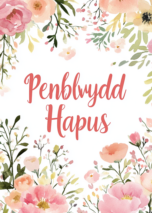 Penblwydd Hapus | Cardiau.Cymru - Siop Y Pentan