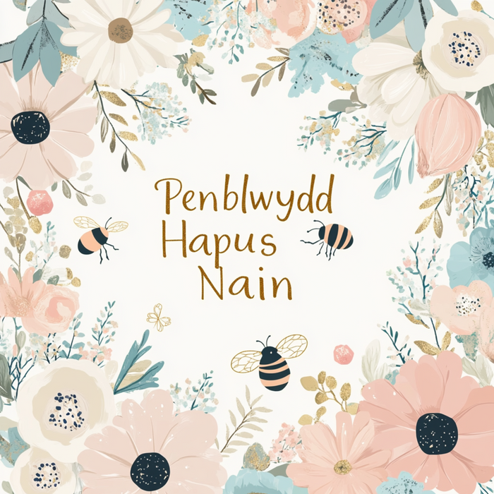 Penblwydd Hapus Nain | Cardiau.Cymru