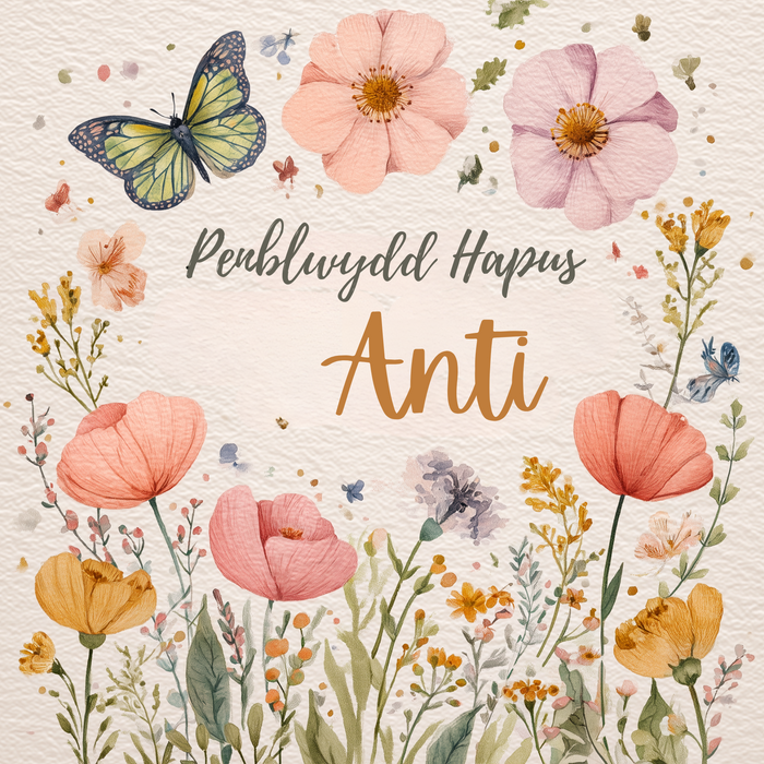 Penblwydd Hapus Anti | Cardiau.Cymru