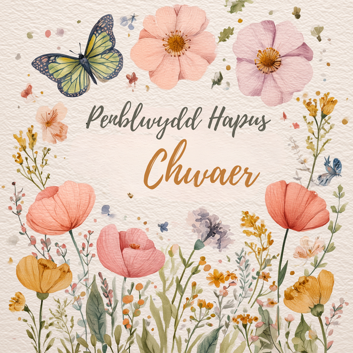 Penblwydd Hapus Chwaer | Cardiau.Cymru
