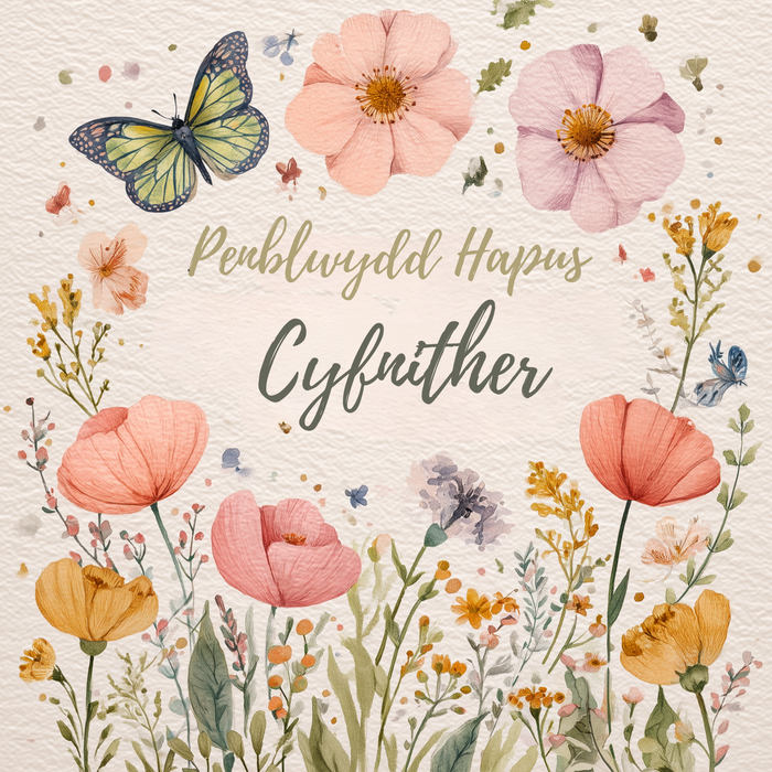 Penblwydd Hapus Cyfnither | Cardiau.Cymru