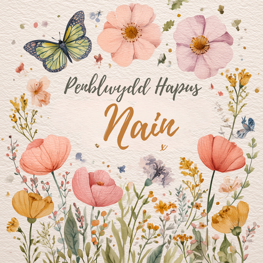 Penblwydd Hapus Nain | Cardiau.Cymru - Siop Y Pentan