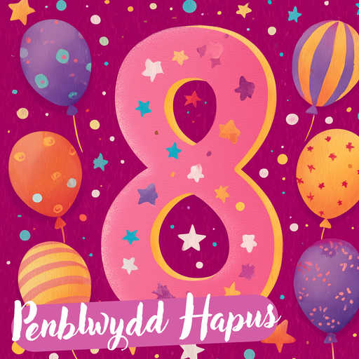 Penblwydd Hapus 8 | Cardiau.Cymru - Siop Y Pentan