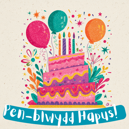 Pen-blwydd Hapus | Cardiau.Cymru - Siop Y Pentan