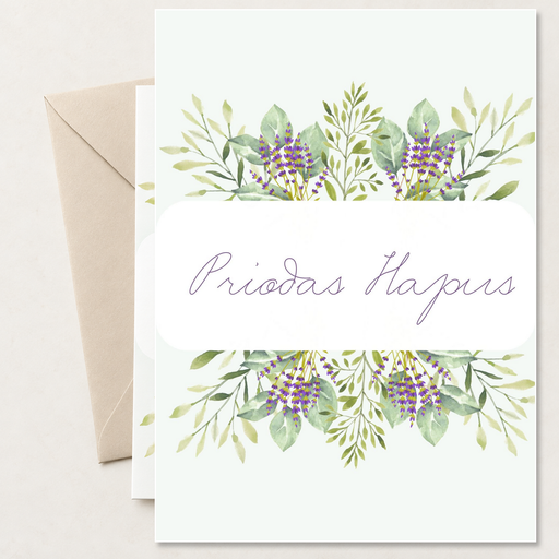PRIODAS-03 Priodas Hapus Welsh portrait wedding card with beige envelope
