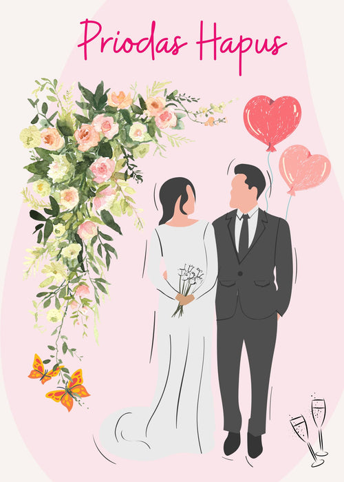 Priodas Hapus | Cardiau.Cymru - Siop Y Pentan