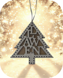 Addurn Nadolig 'Llawen' | Cardiau.Cymru