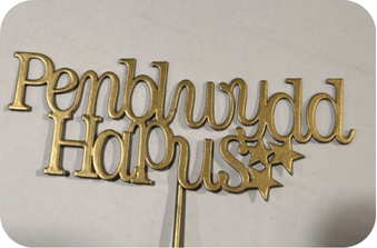 Addurn 'Penblwydd Hapus' | Cardiau.Cymru - Siop Y Pentan