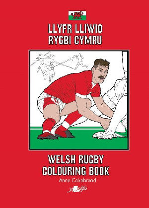 Llyfr Lliwio Rygbi Cymru | Welsh Rugby Colouring Book - Siop Y Pentan