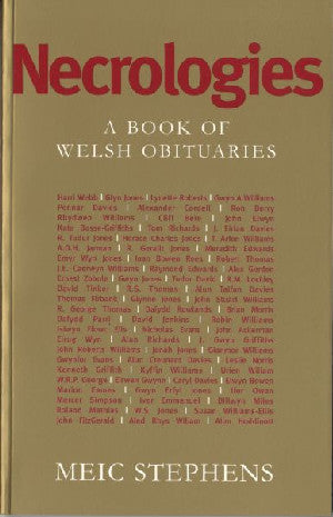Necrologies - A Book of Welsh Obituaries - Siop Y Pentan