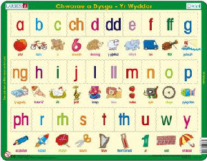 Pos Addysgol yr Wyddor/Educational Puzzle the Alphabet in Welsh - Siop Y Pentan