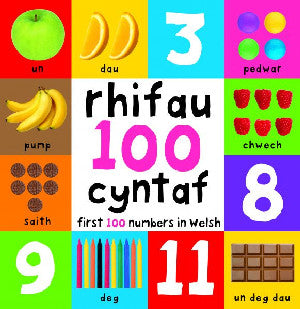 Rhifau 100 Cyntaf/First 100 Numbers in Welsh - Siop Y Pentan