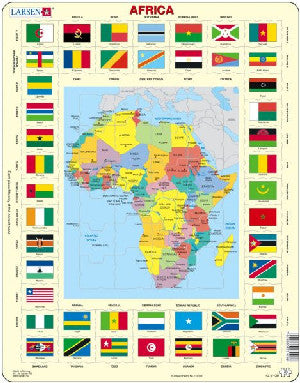 Map of Africa Jigsaw - Siop Y Pentan