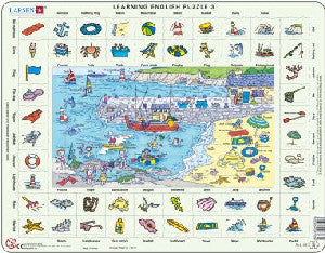 Learning English Puzzle 3 - The Seaside - Siop Y Pentan