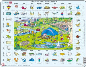 Learning English Puzzle 4 - Outdoors - Siop Y Pentan
