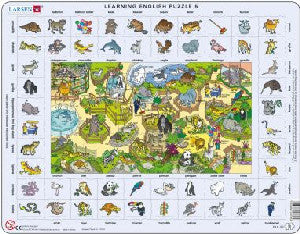 Learning English Puzzle 5 - Animals - Siop Y Pentan