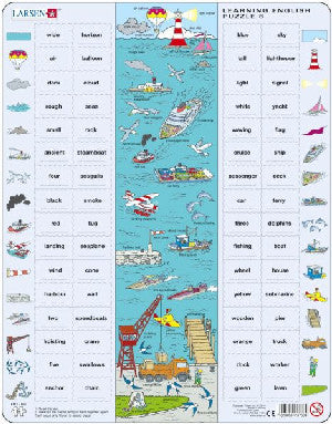 Learning English Puzzle 8 - The Sea - Siop Y Pentan