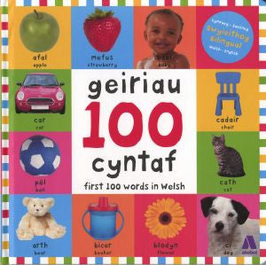 100 Geiriau Cyntaf/ First 100 Words in Welsh - Siop Y Pentan