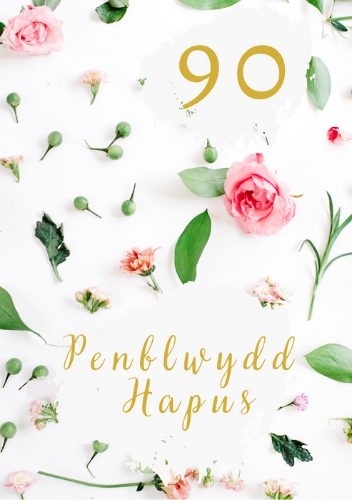 Penblwydd Hapus 90 | Cardiau.Cymru - Siop Y Pentan
