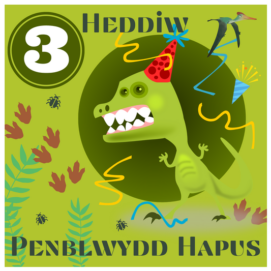 Penblwydd Hapus 3 | Cardiau.Cymru - Siop Y Pentan