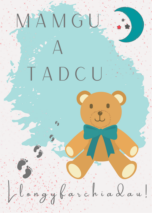 Llongyfarchiadau Mamgu a Tadcu | Cardiau.Cymru - Siop Y Pentan