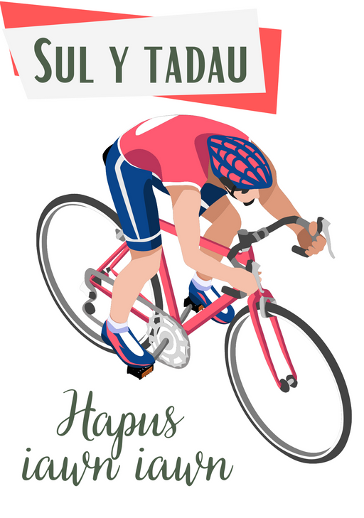 Sul y Tadau Hapus Iawn Iawn! (Maint A5) | Cardiau.Cymru - Siop Y Pentan