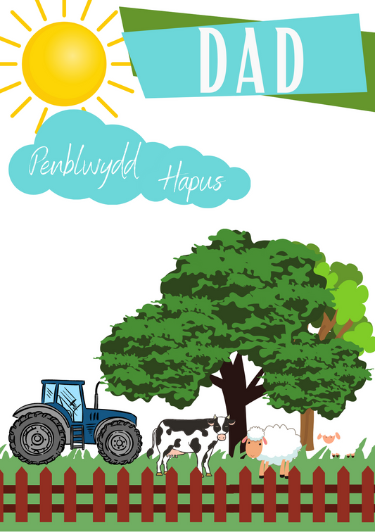 Penblwydd Hapus Dad | Cardiau.Cymru - Siop Y Pentan