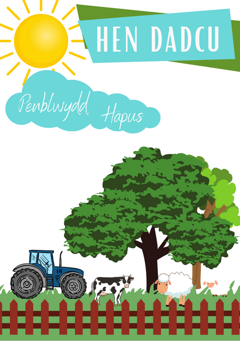 Penblwydd Hapus Hen Dadcu | Cardiau.Cymru - Siop Y Pentan