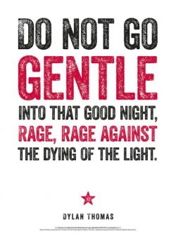 Print Dylan Thomas: Do not go gentle... - Siop Y Pentan
